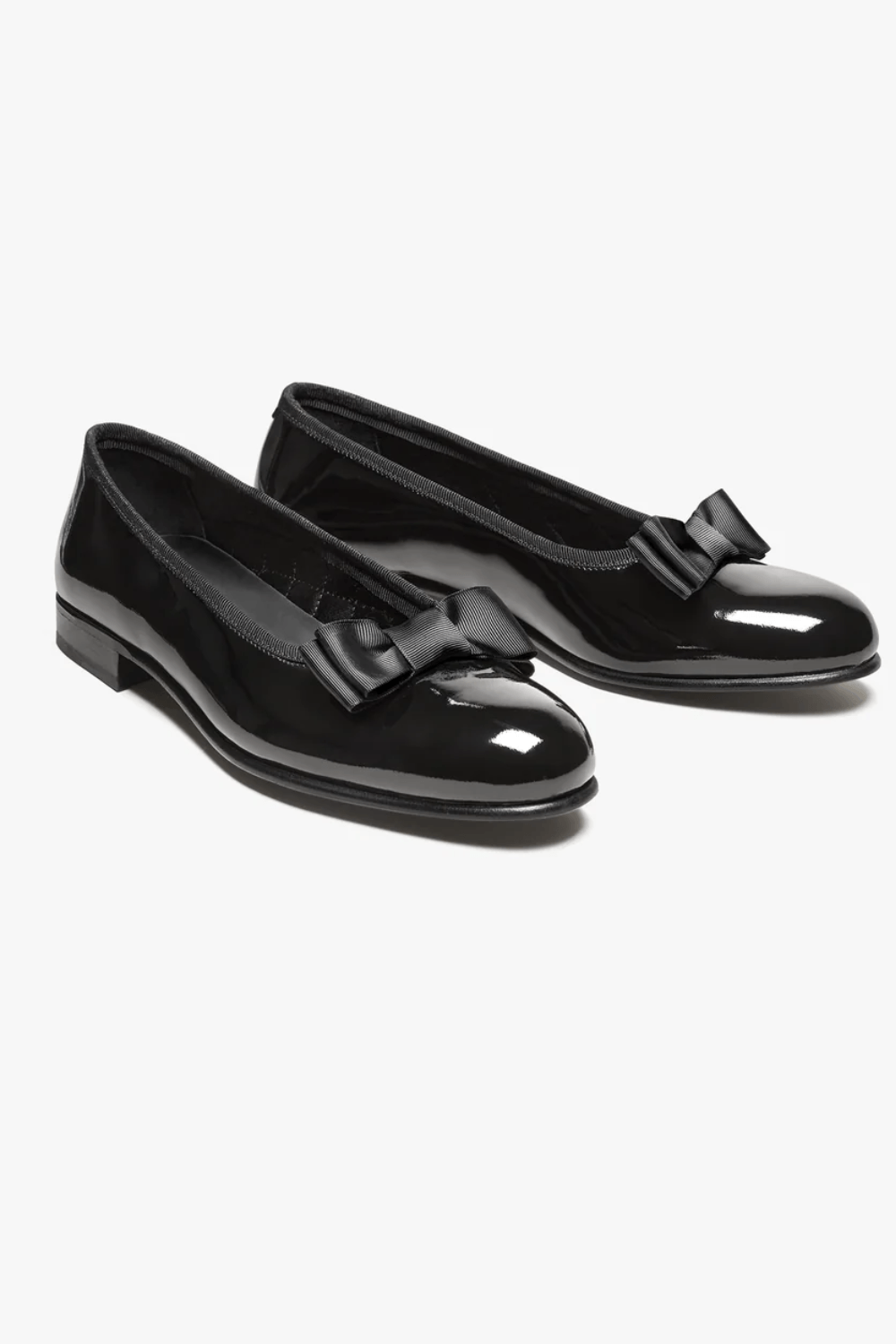 Myrqvist Rosendal Black Patent Leather Opera Pumps