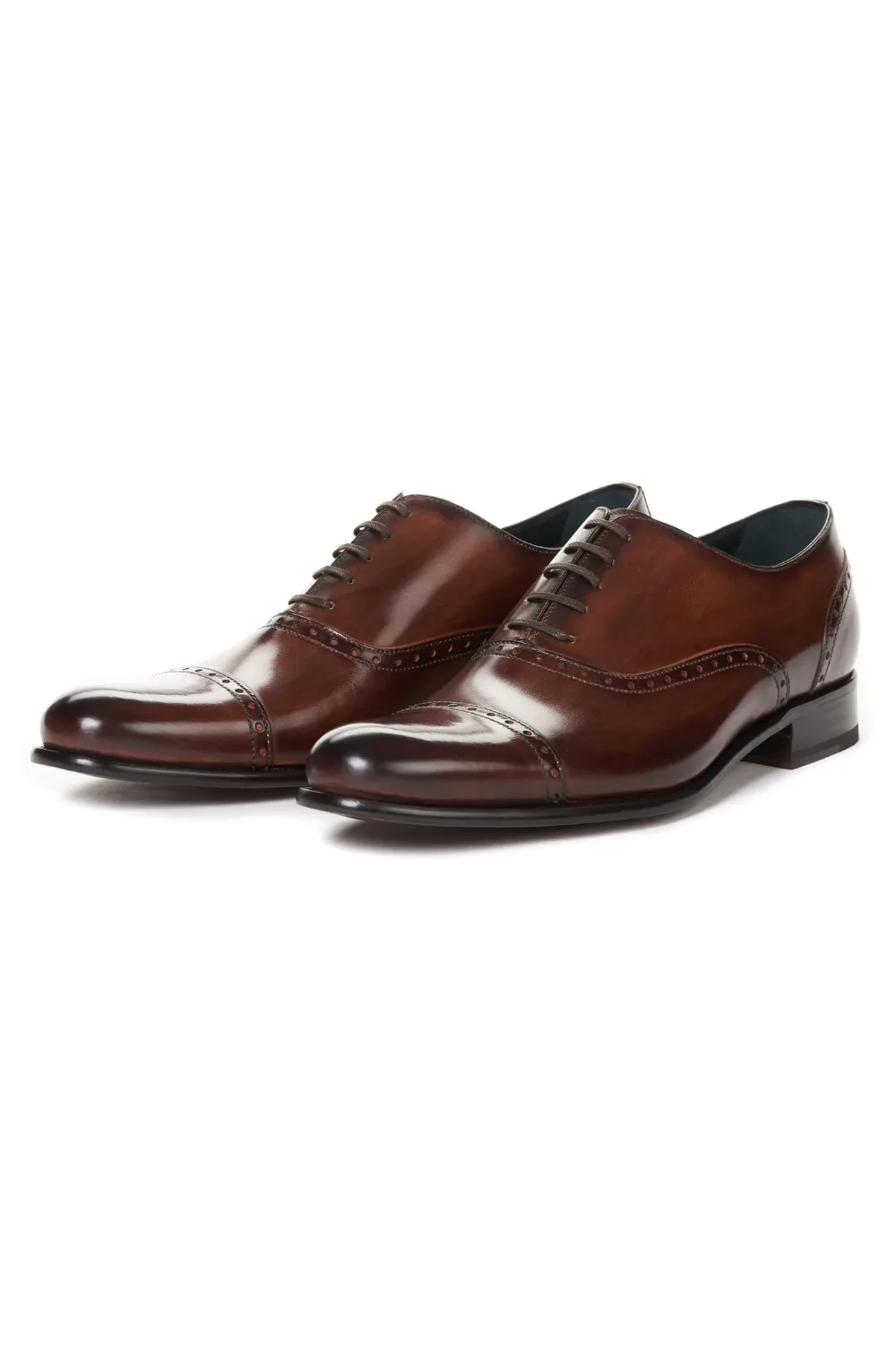 Paul Evans The Brando Semi-Brogue Oxford in Chesnut
