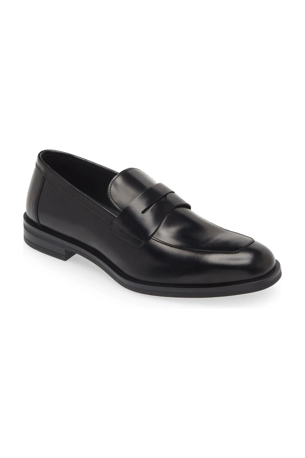 Stuart Weitzman Club Classic Penny Loafer in Black