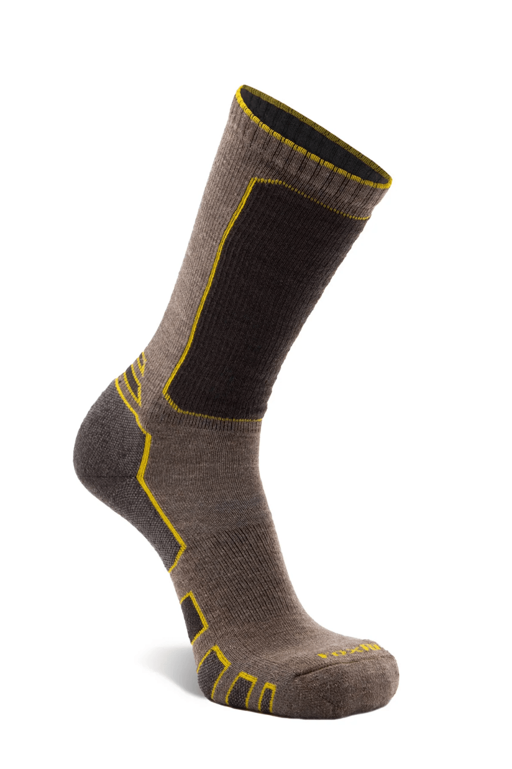Fox River Merino Wool Medium Weight Crew Work Sock in Brown