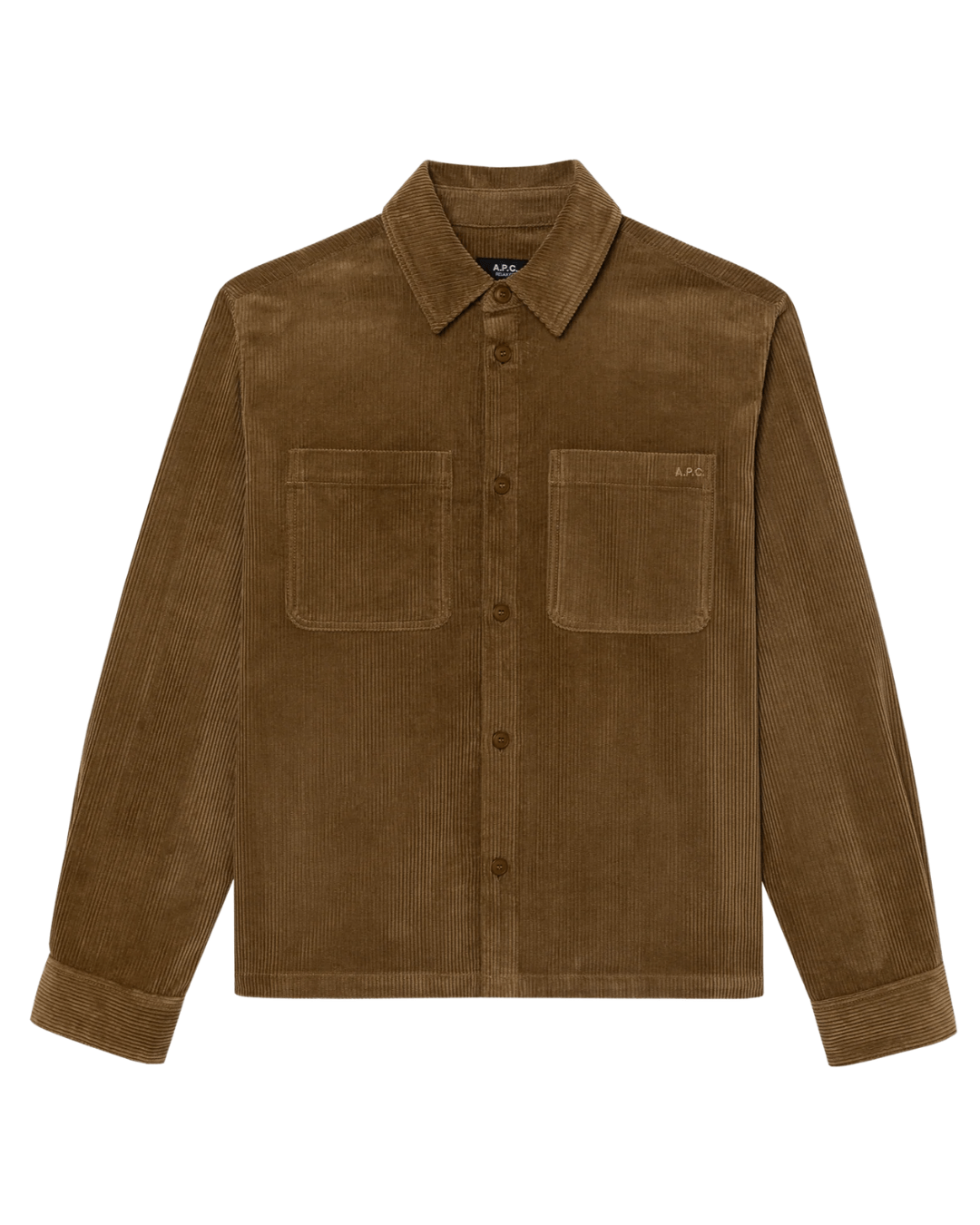 A.P.C Leon Overshirt in Brown
