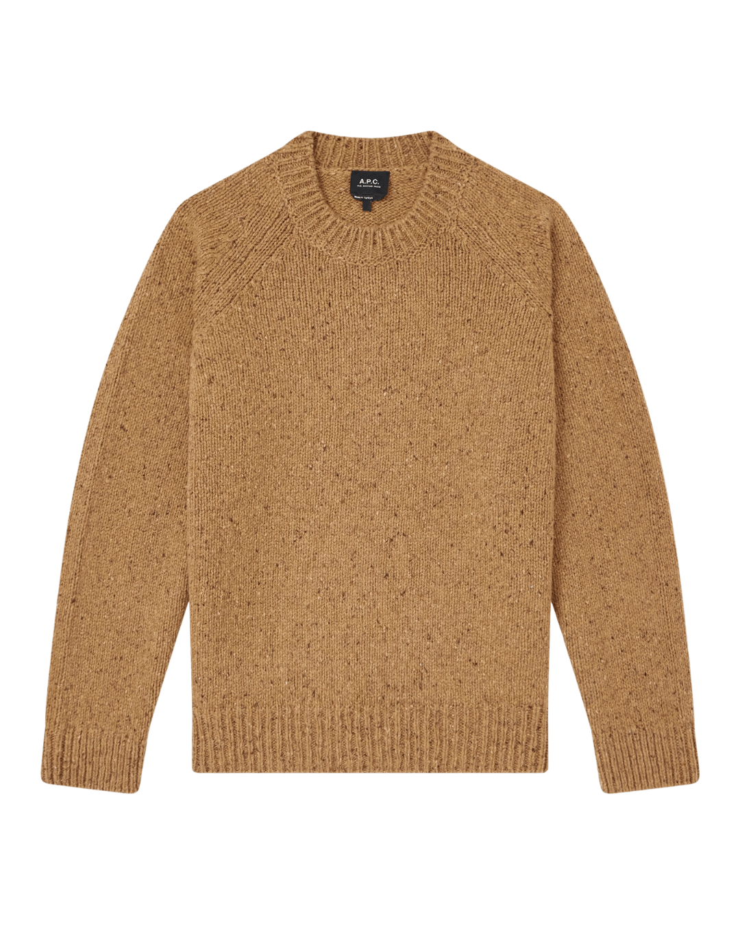 A.P.C.Harris Flecked Virgin Wool Sweater in Brown