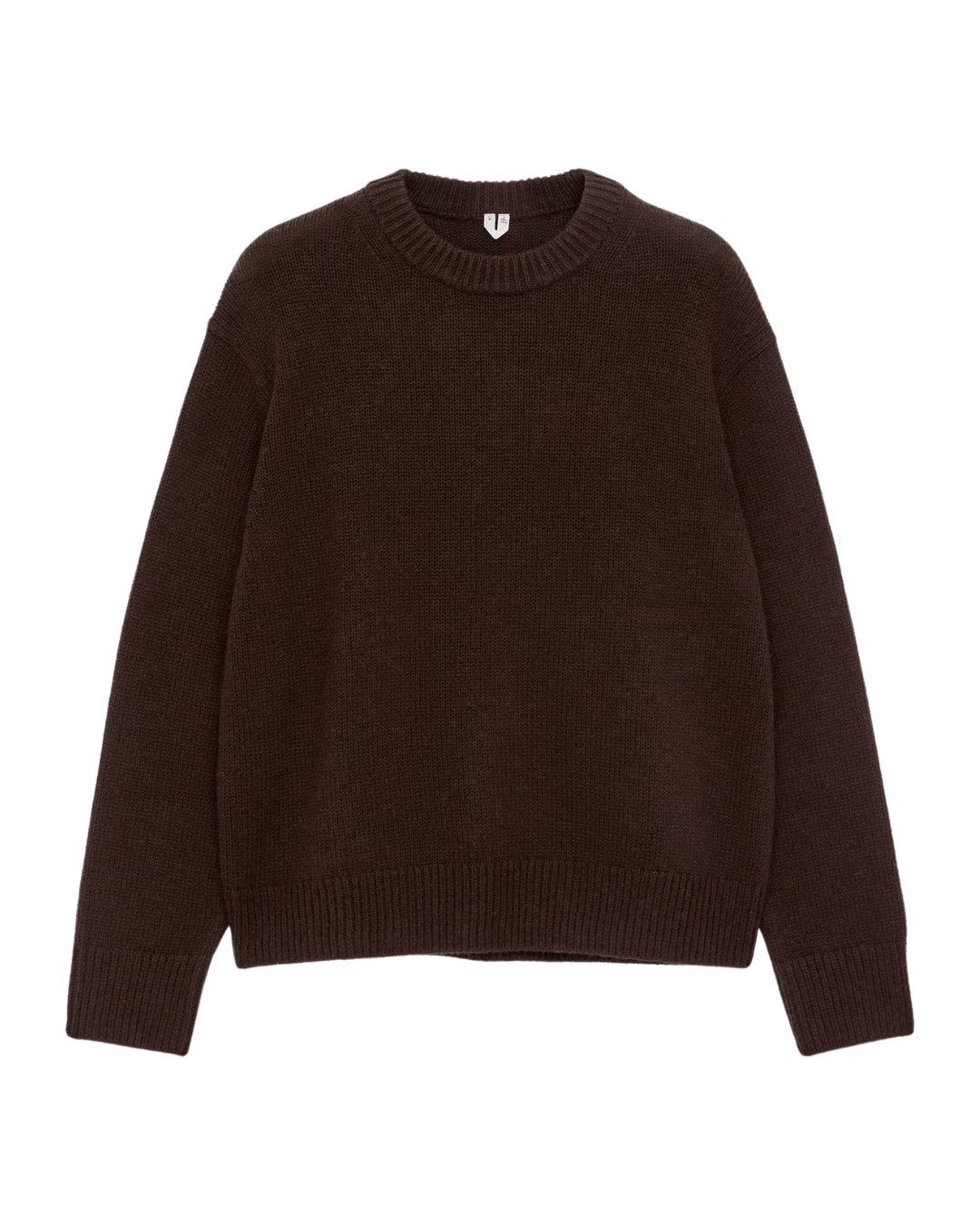 Arket Heavy Knit Wool Jumper in Rust