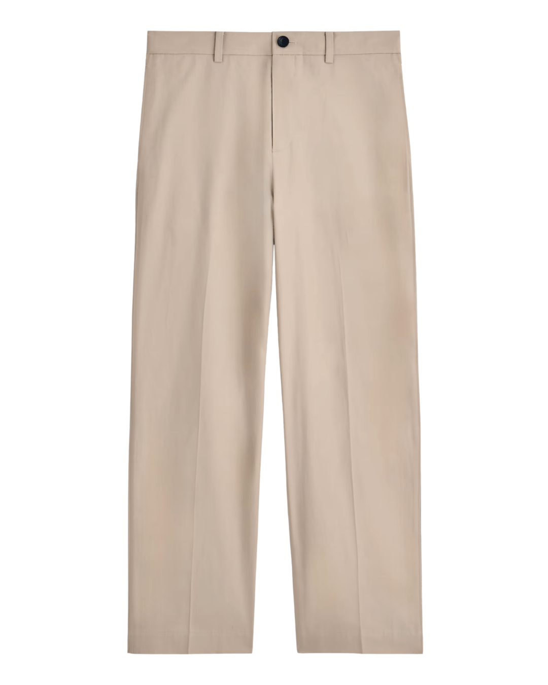 COS Cotton Relaxed-Fit Straight-Leg Pants in Stone