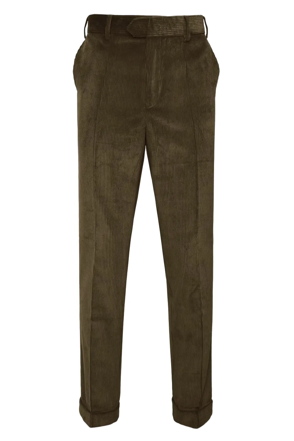 House of Bruar Men's Heavyweight Cord Trousers in Olive