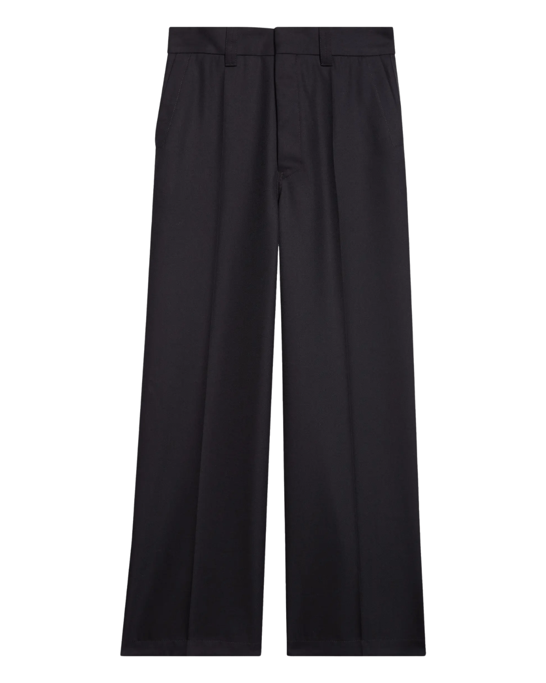 Lemaire Tailored Straight Leg Pants in Gray