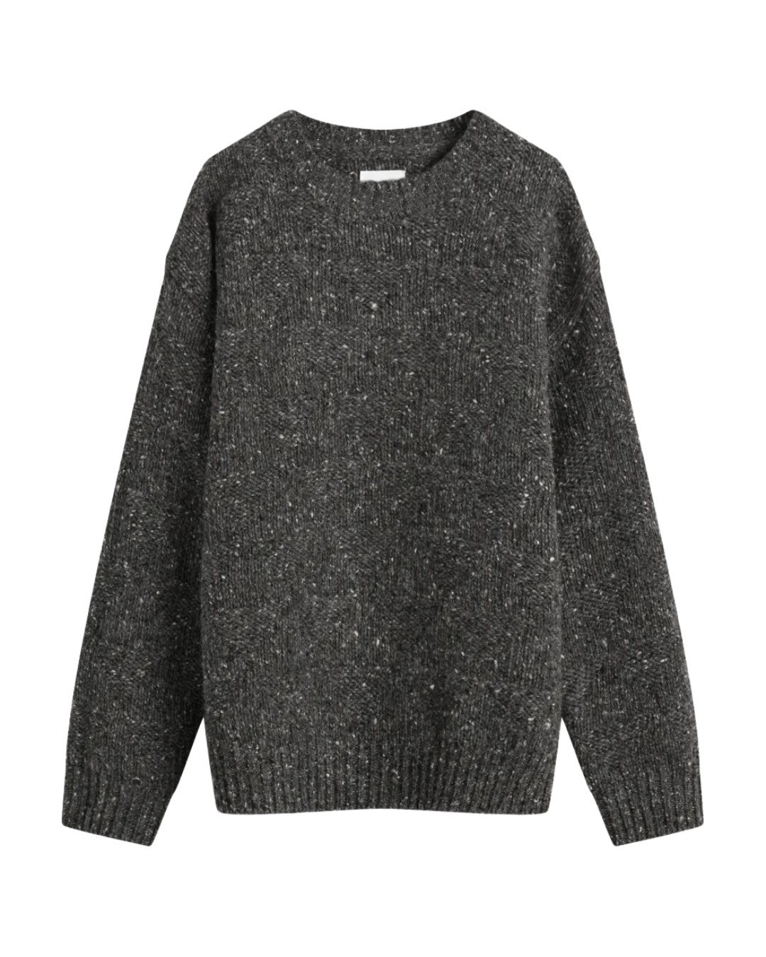 Norse Projects Jonas Donegal Diamond Sweater in Gray