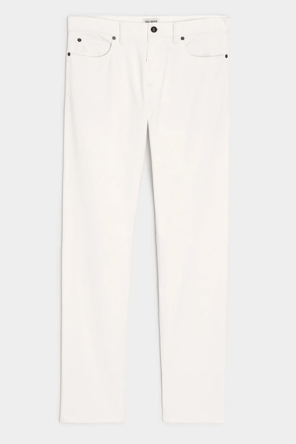 Todd Snyder Slim 5-Pocket Corduroy in White