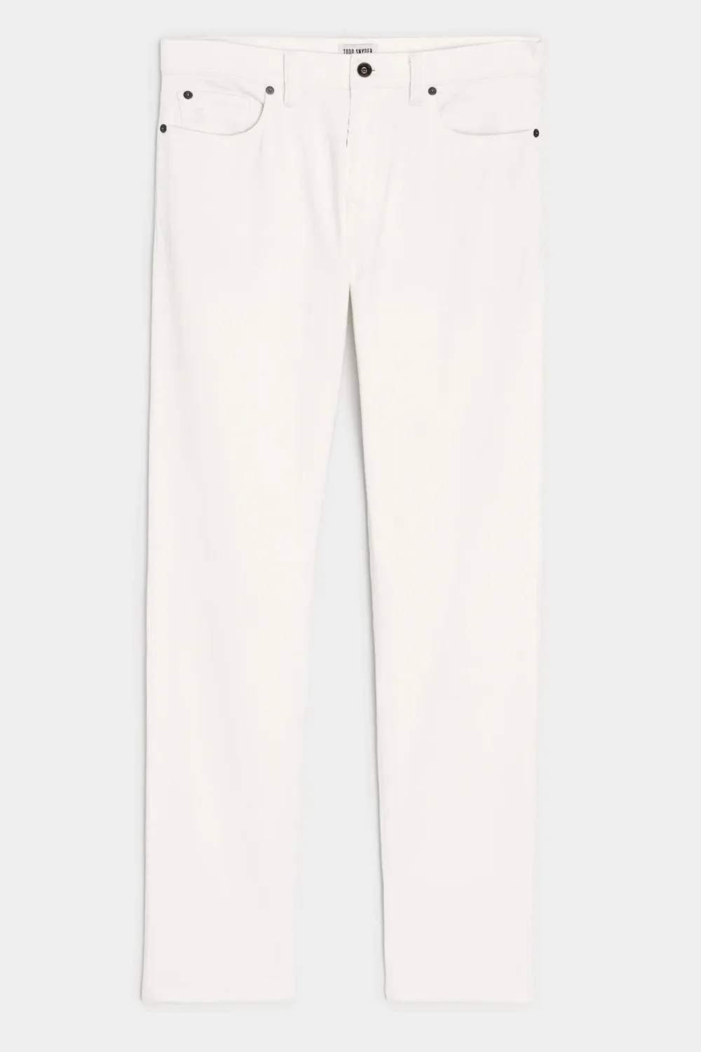 Todd Snyder Slim 5-Pocket Corduroy in White