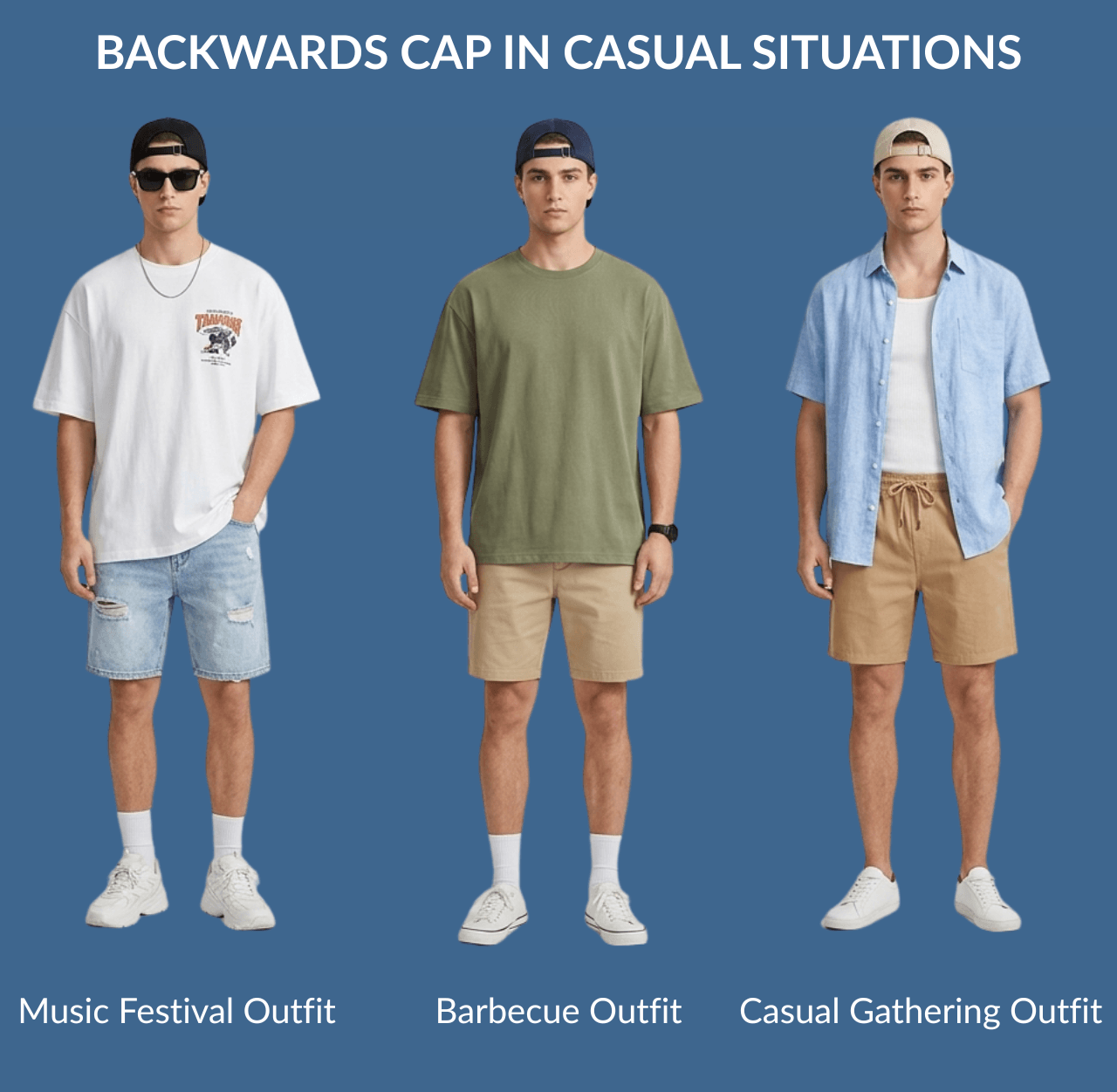 Backwards Cap in Casual Situations
