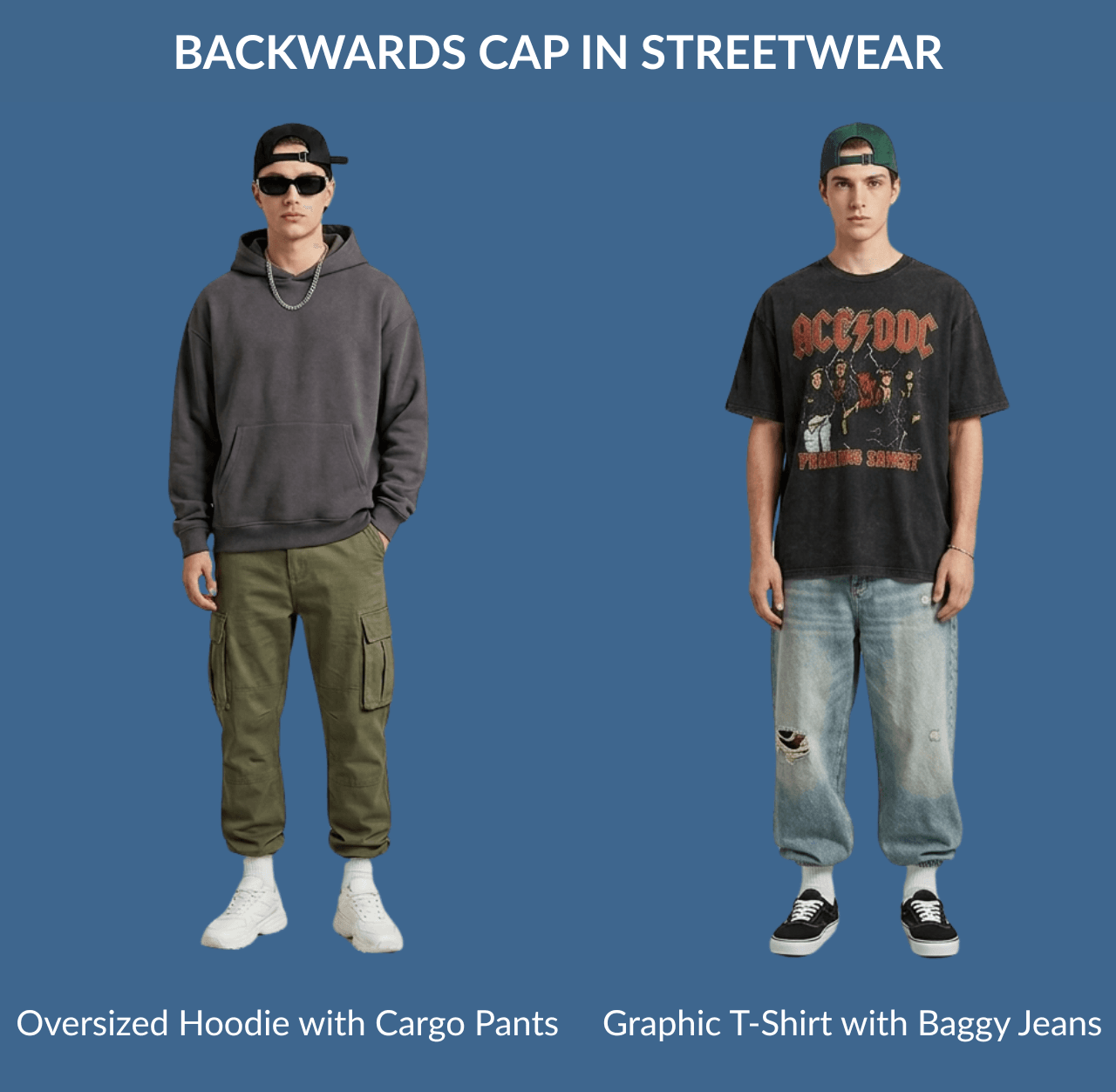 Backwards Cap in Streetwear