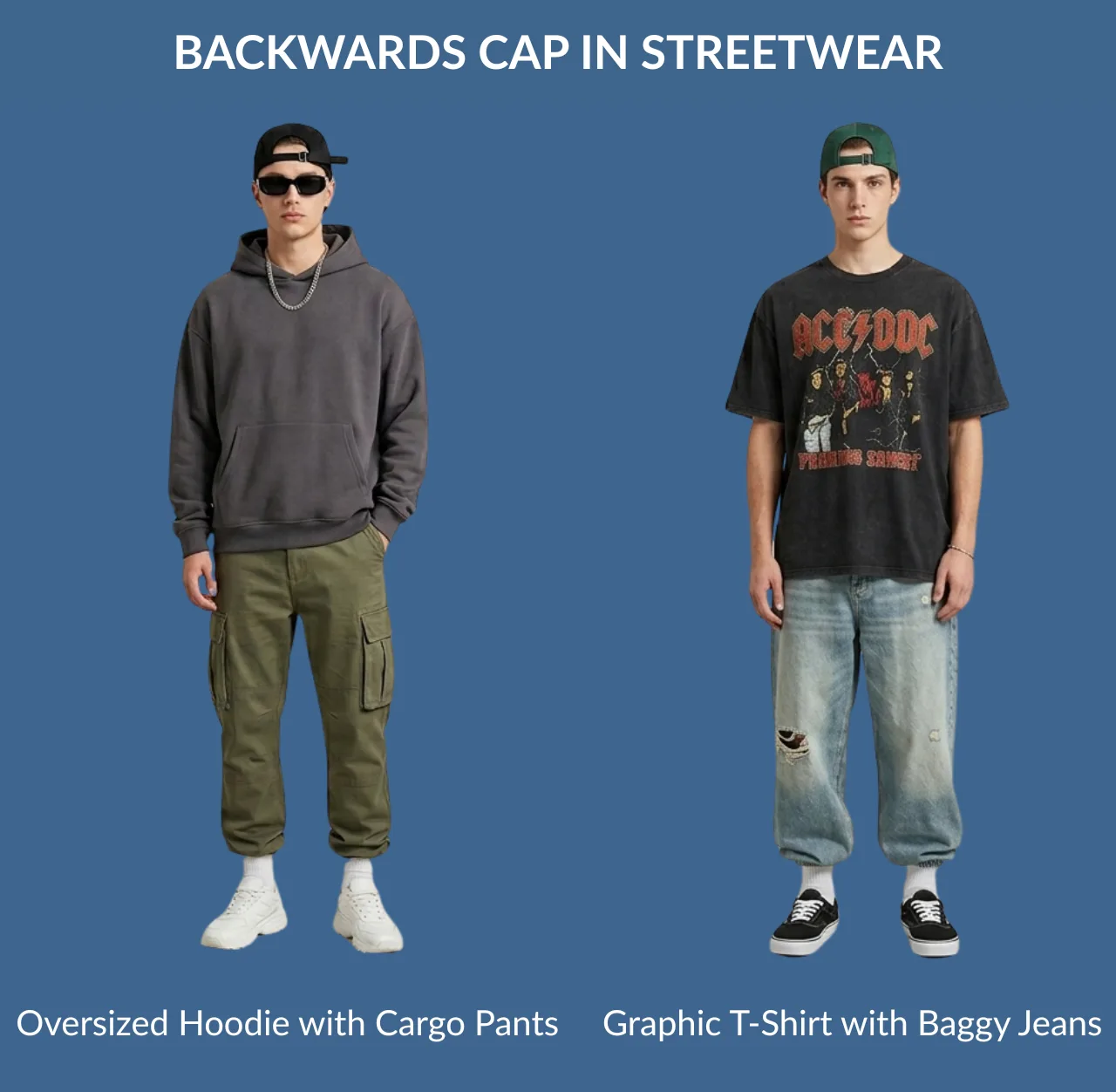 Backwards Cap in Streetwear