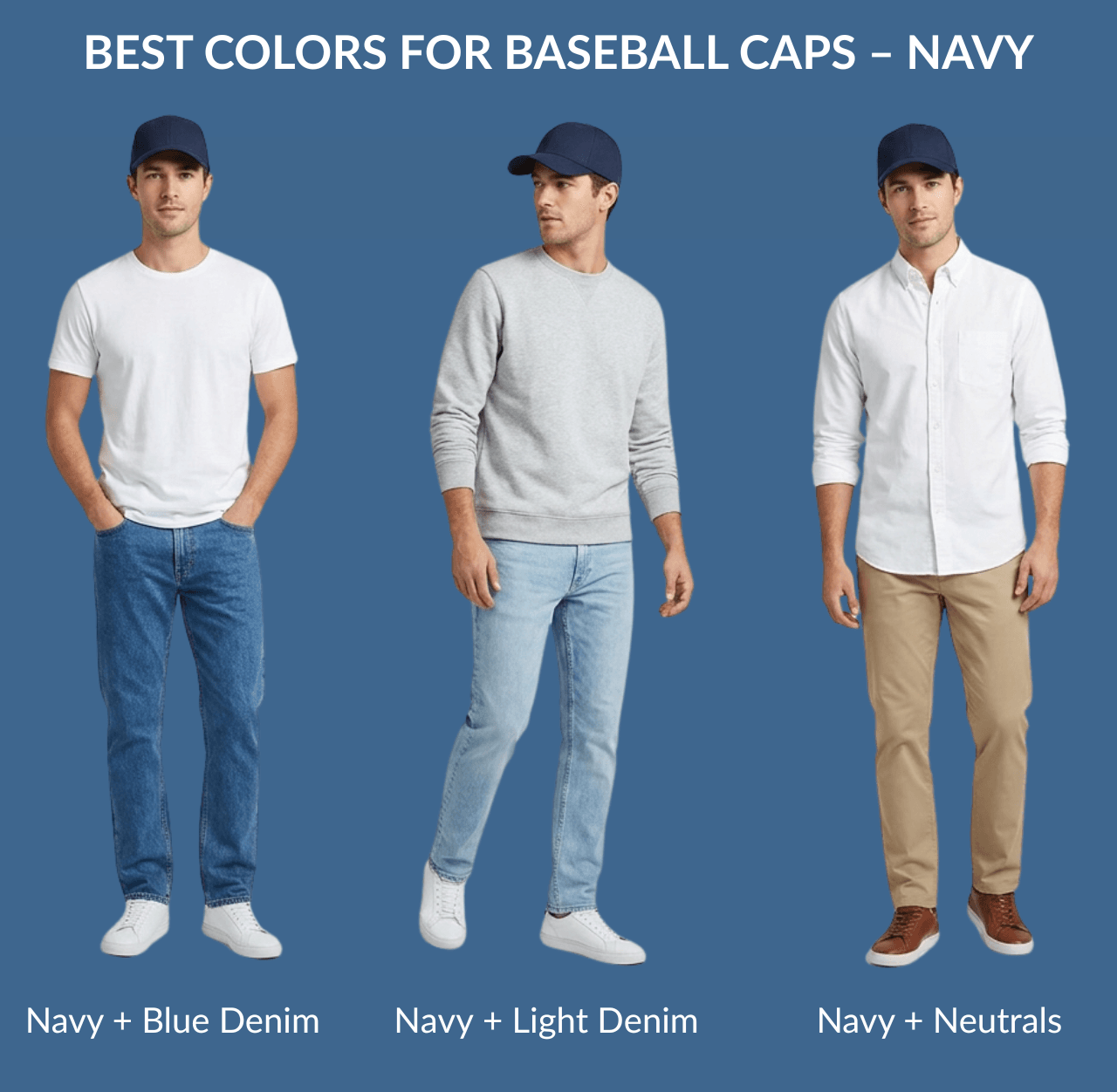 Best Colors for Baseball Caps – Navy