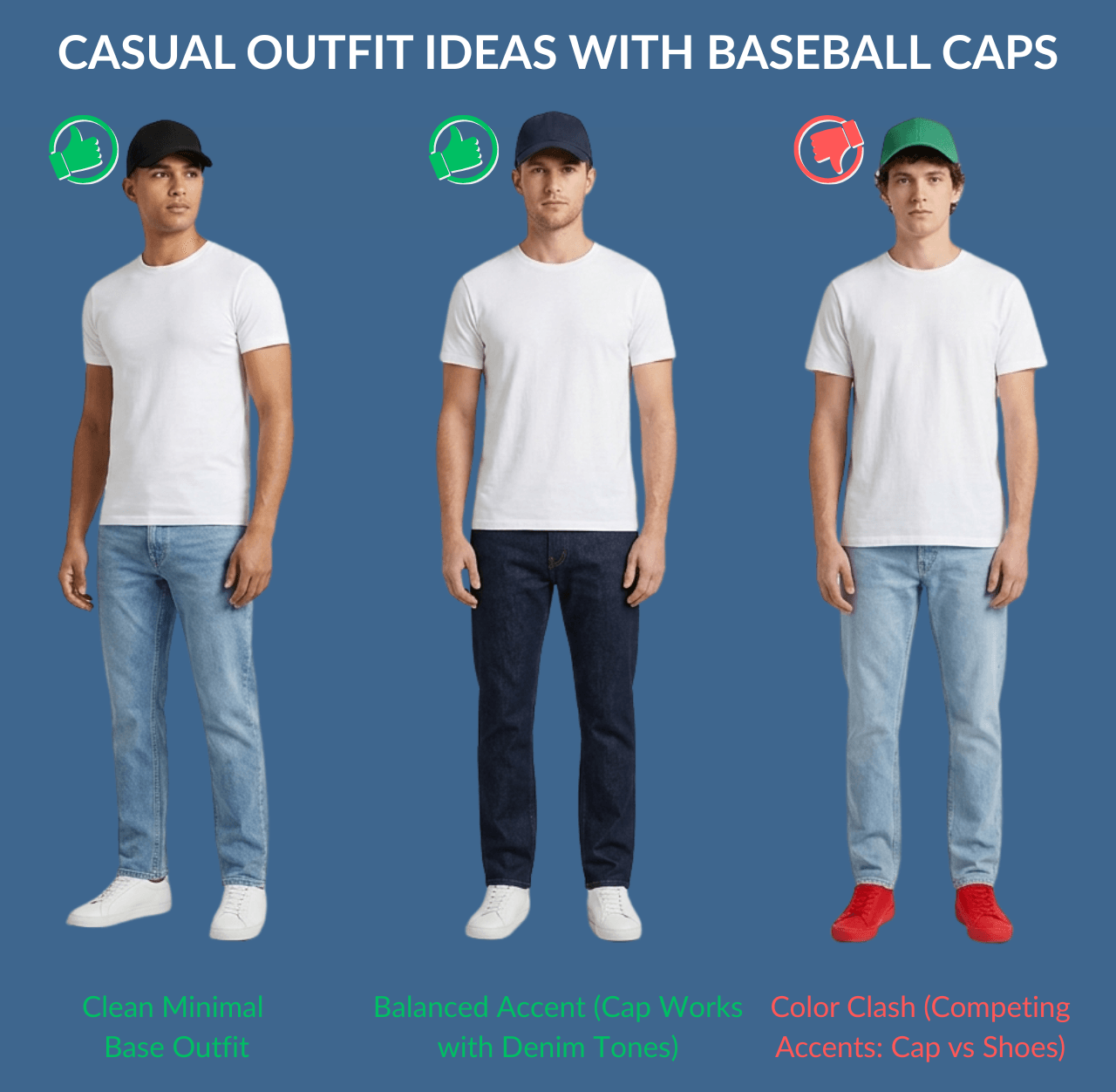 Casual Outfit Ideas with Baseball Caps