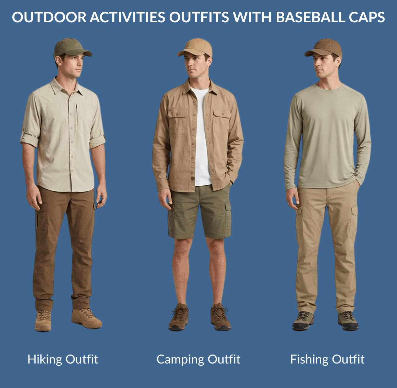 Outdoor Activities Outfits with Baseball Caps