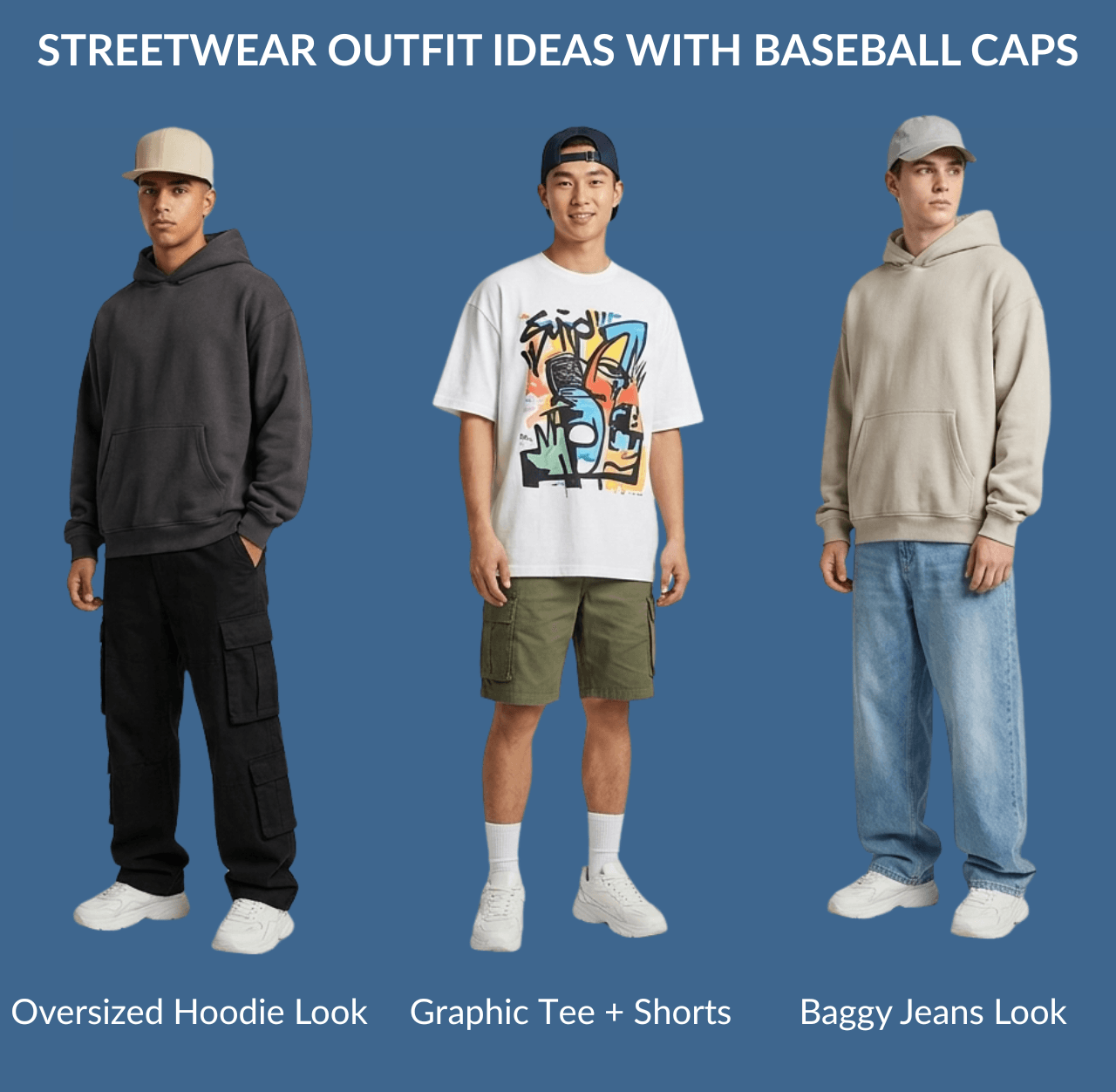 Streetwear Outfit Ideas with Baseball Caps