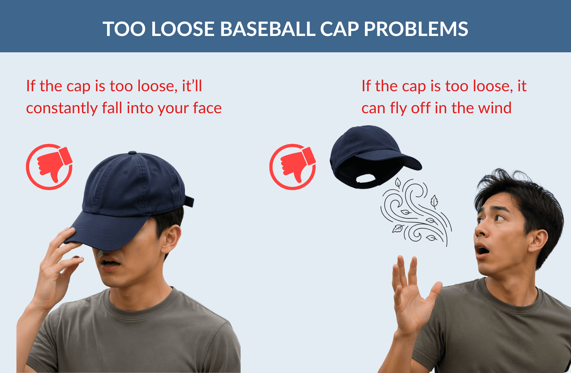 Too Loose Baseball Cap Problems