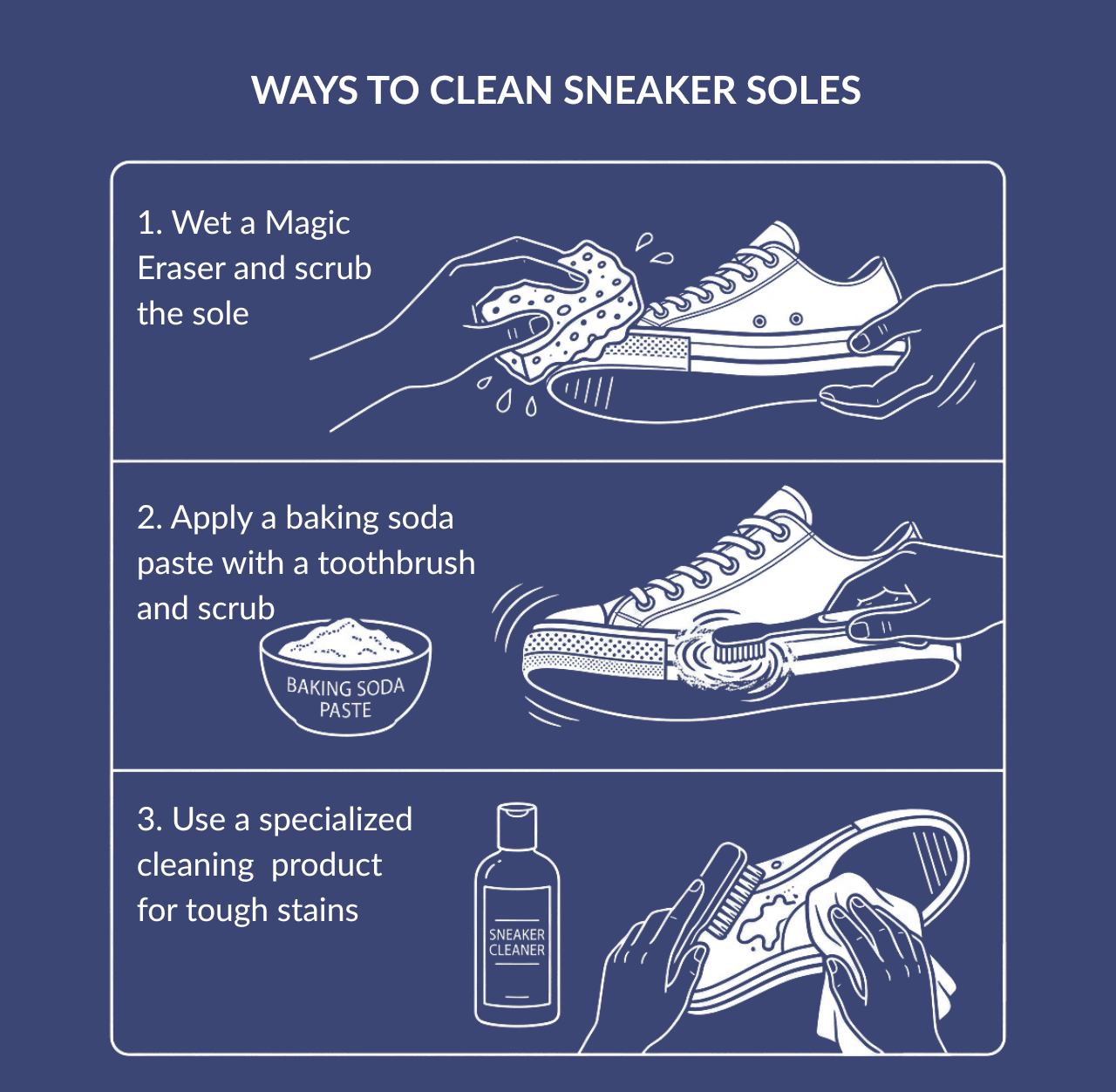 3 Ways to Clean Sneaker Soles