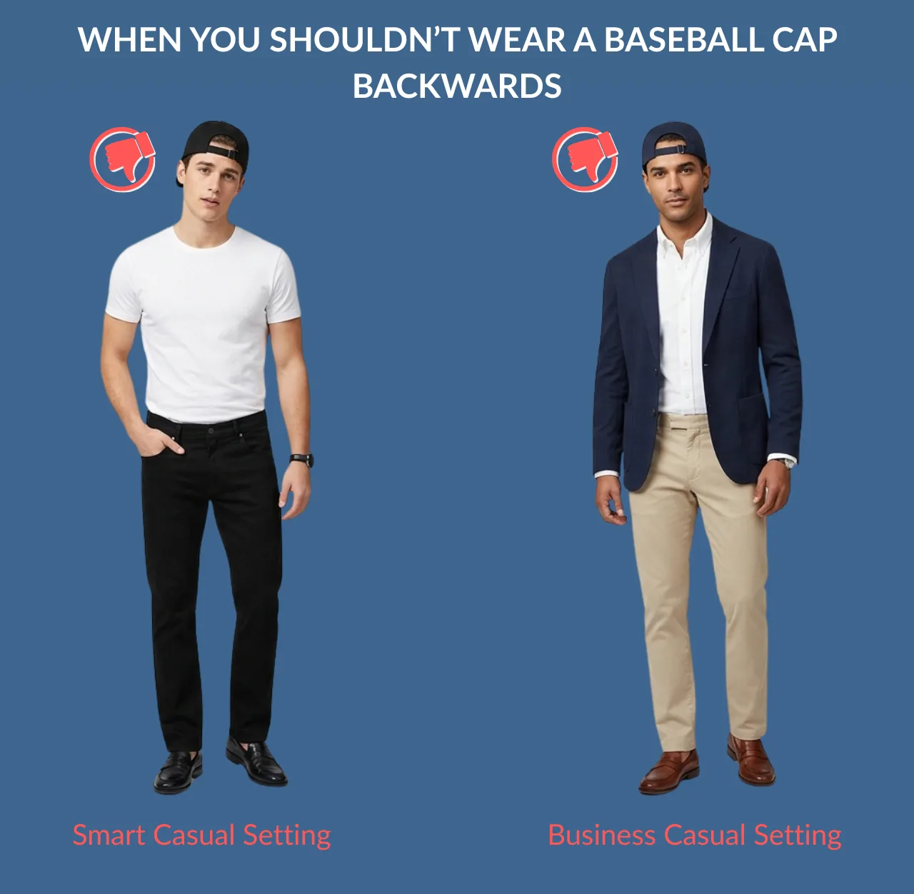 When You Shouldn’t Wear a Baseball Cap Backwards