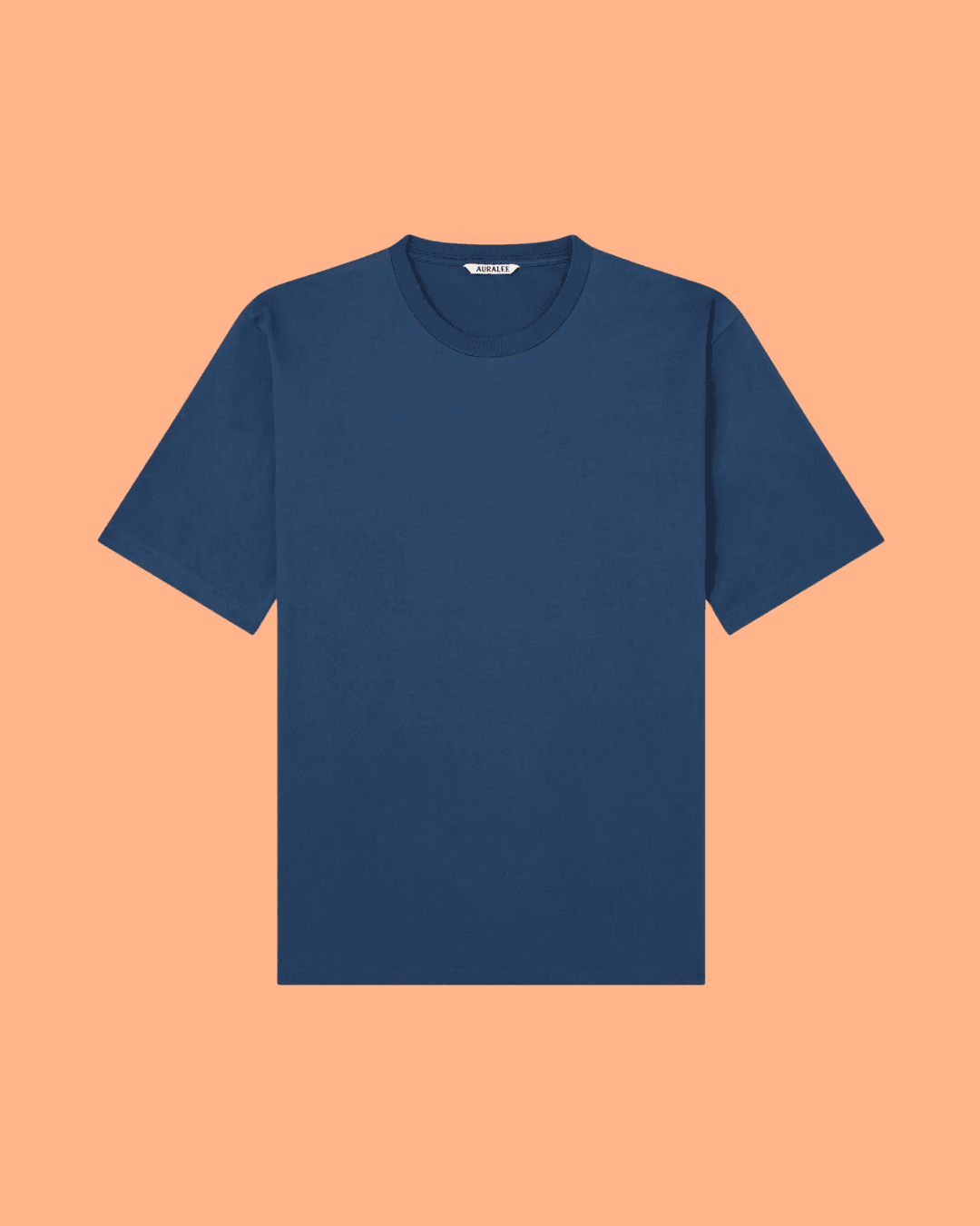 AURALEE Luster Cotton-Jersey T-Shirt in Blue