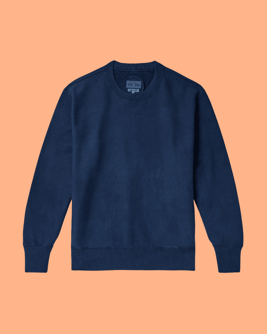BLUE BLUE JAPAN Indigo-Dyed Cotton-Jersey Sweatshirt in Blue