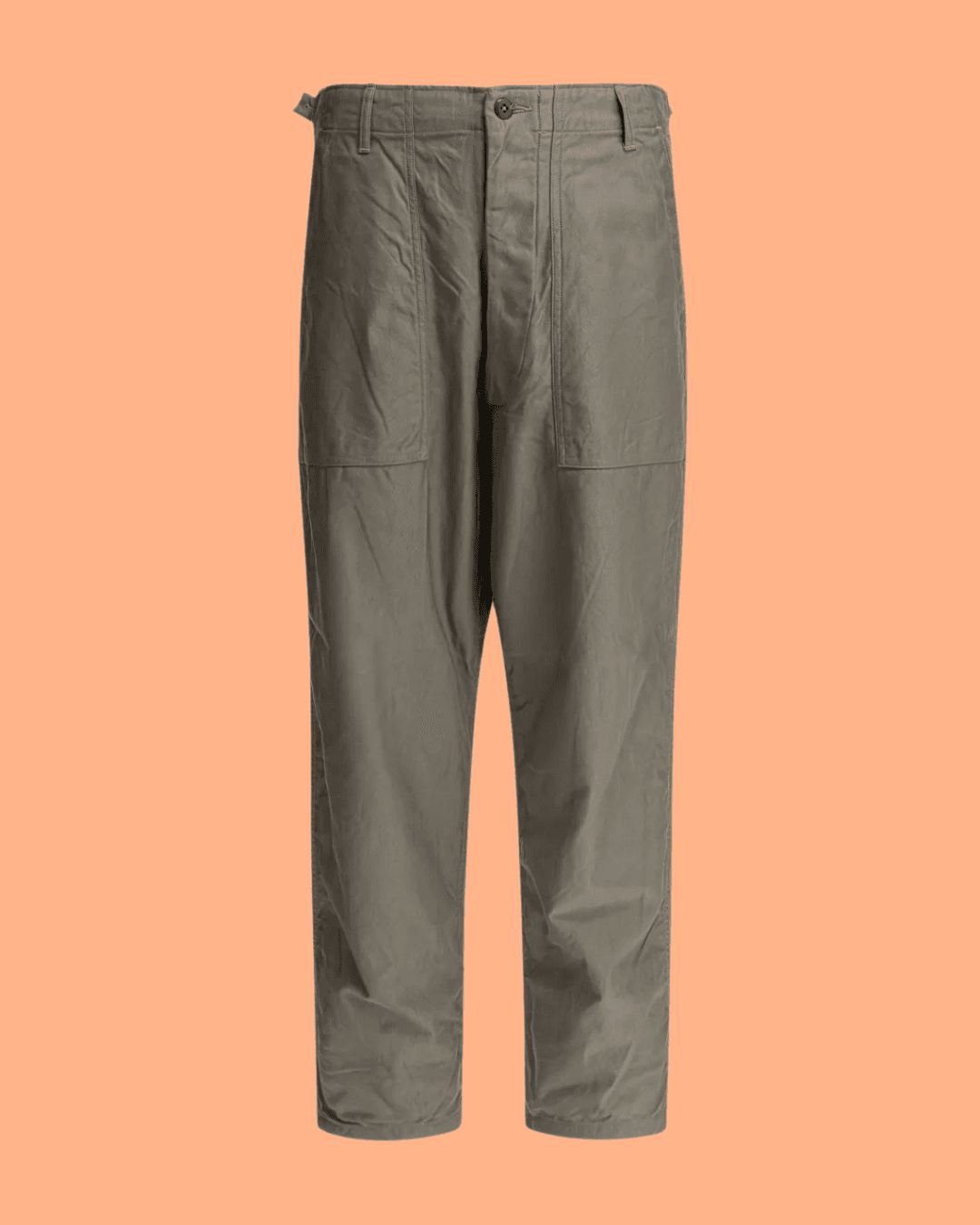 Kaptain Sunshine patch-pocket cotton trousers in Gray