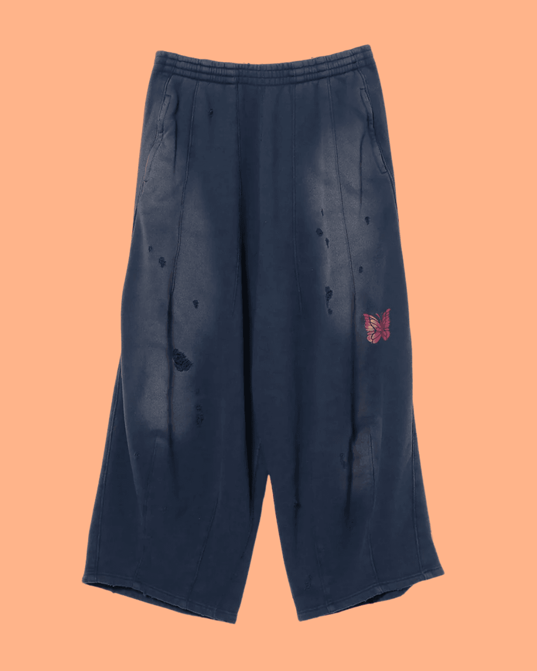 NEEDLES Deconstructed H.D. Sweat Pant in Navy