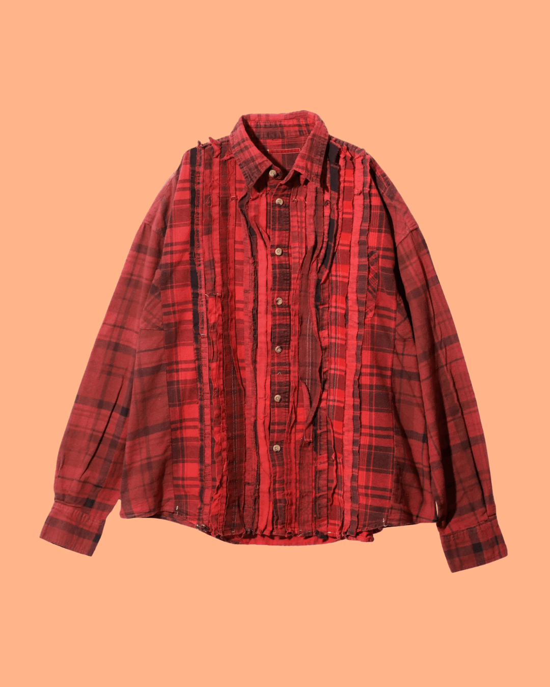 Needles Flannel Shirt in Red