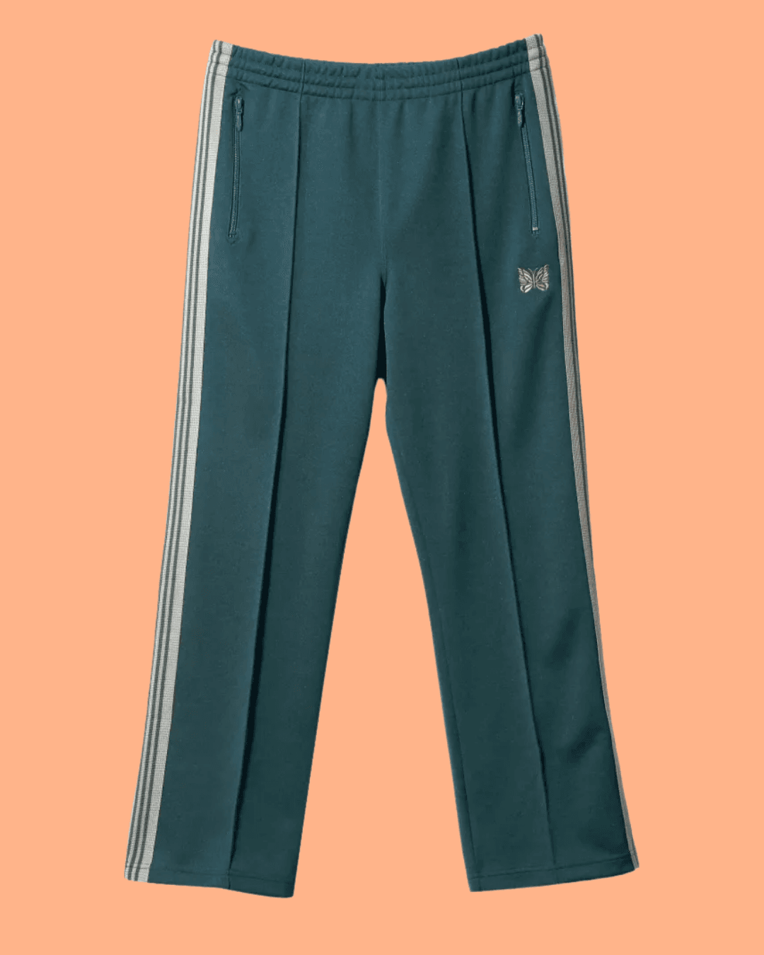 Needles Poly Smooth track pants in Green