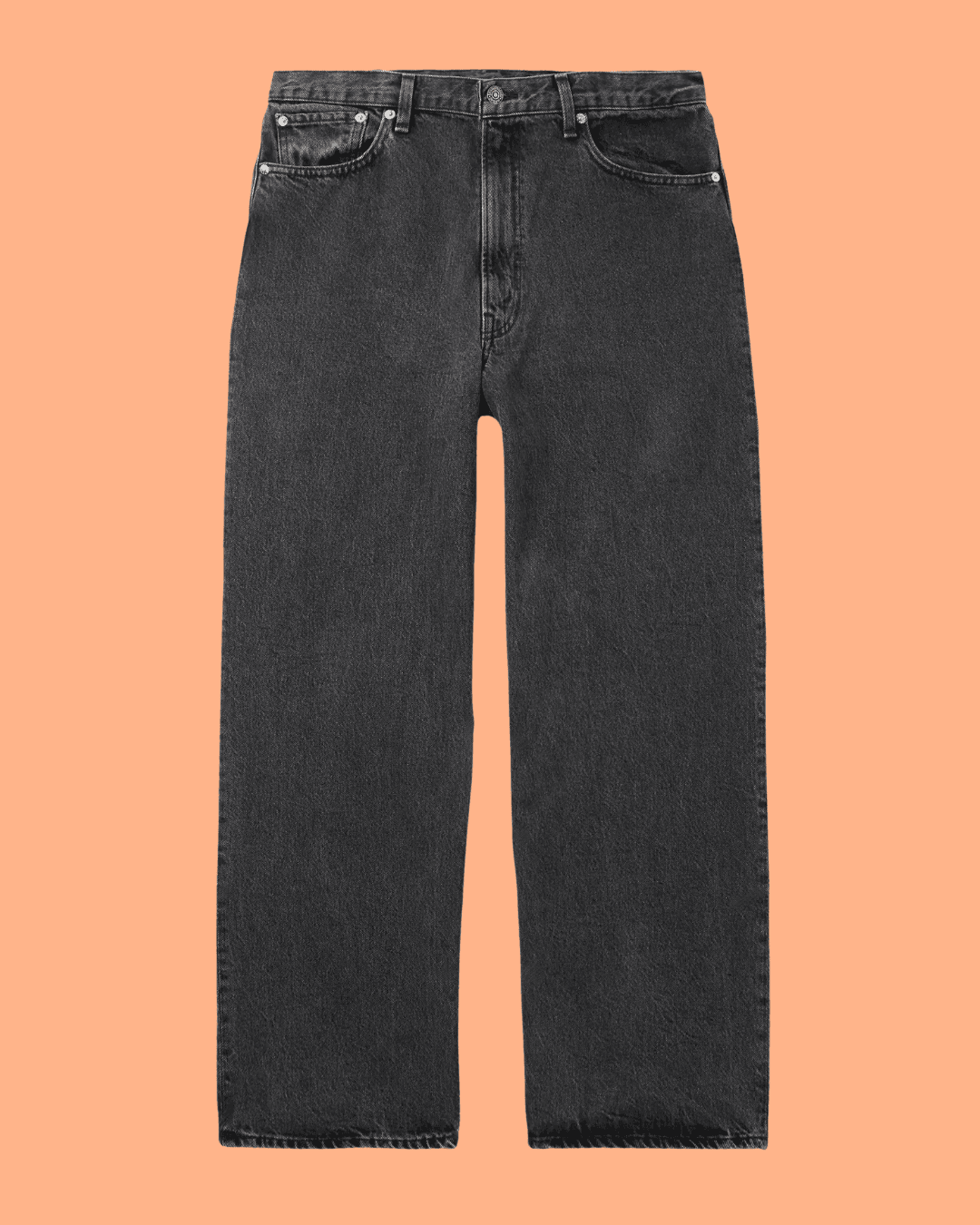 ORSLOW Super Dad's Wide-Leg Jeans in Gray