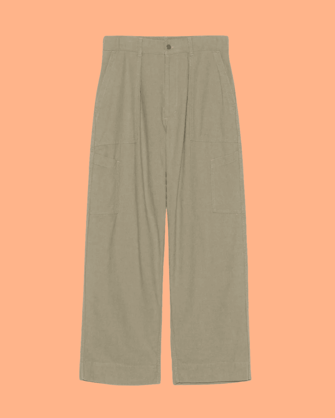 nanamica Silk Nep Cotton Twill Deck Pants in Khaki