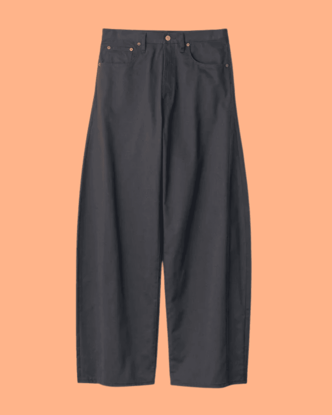 ssstein DEFORMATION WIDE COTTON PANTS in Black