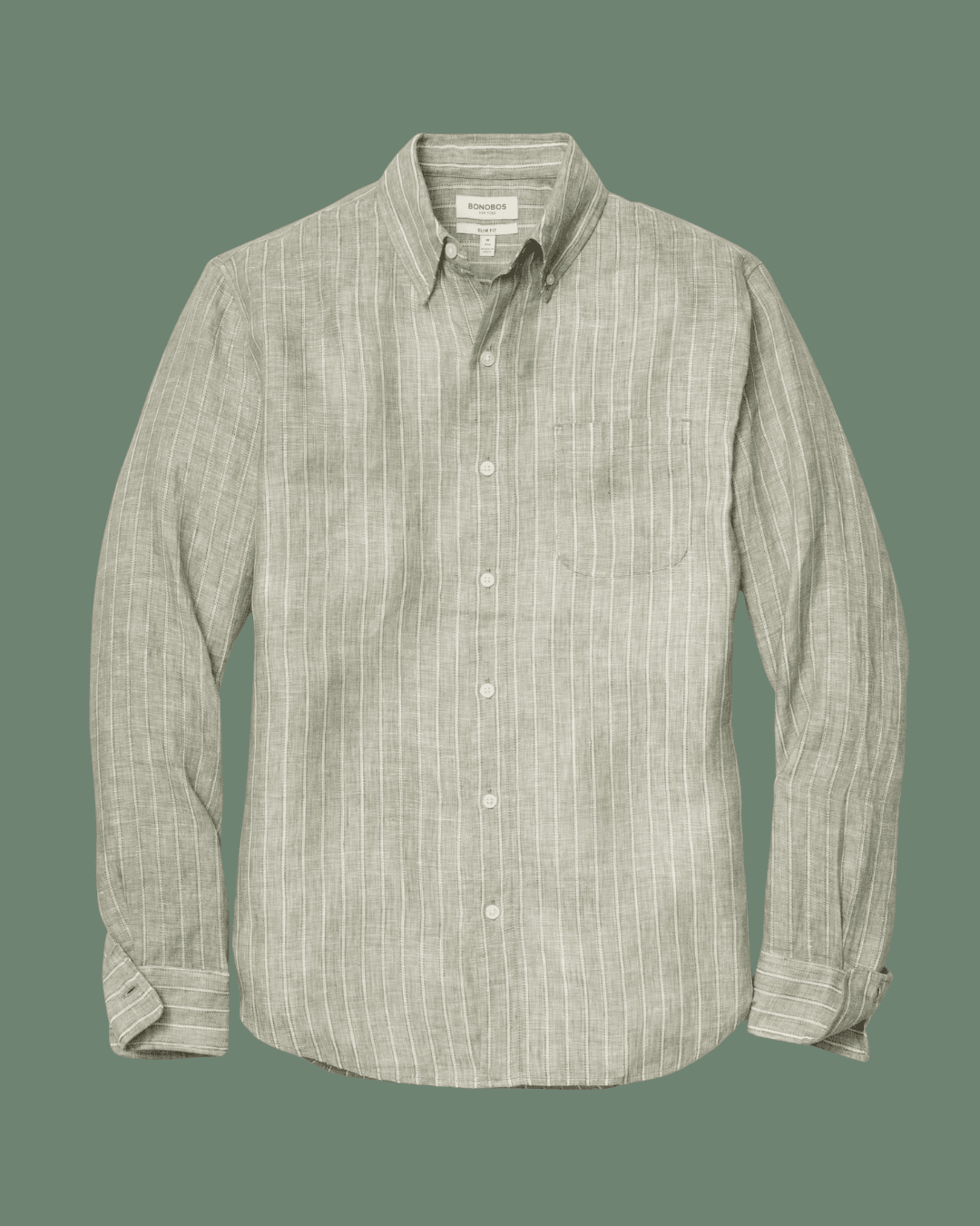 Bonobos Everyday Linen Shirt in Green