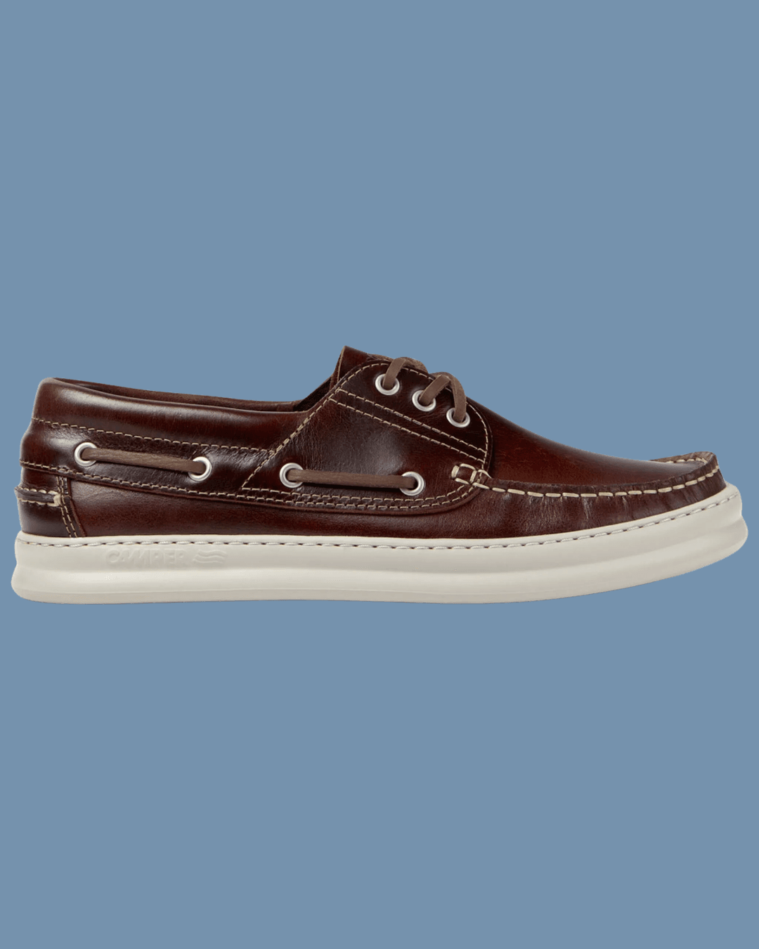 Camper Runner Boat Shoes in burgundy