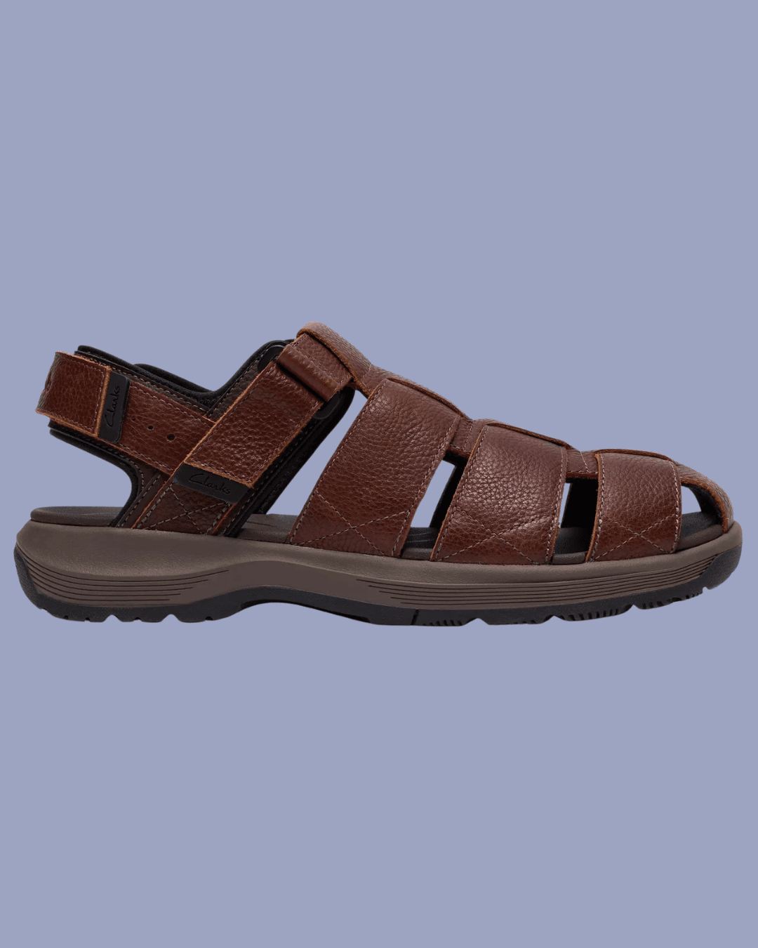 Clarks Guideview Cove fisherman sandals in brown