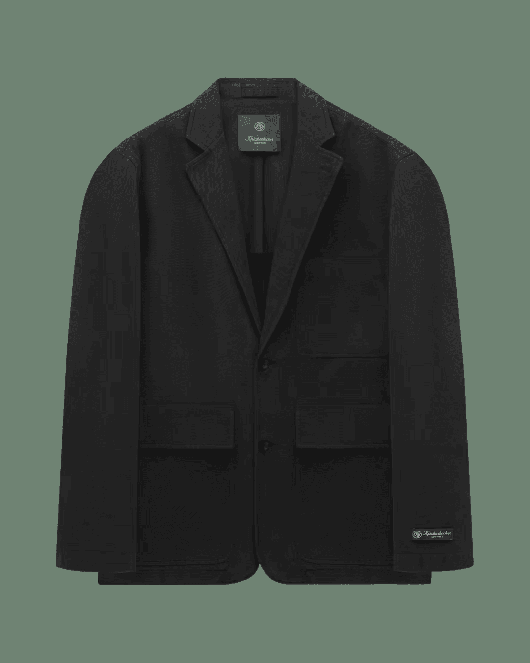 Knickerbocker Lane Cotton Twill Blazer in Black