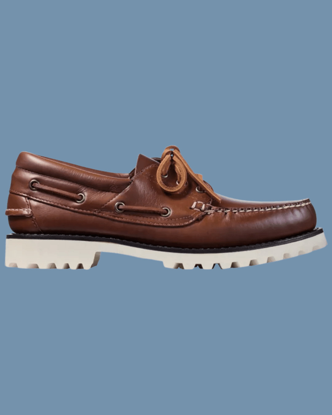 L.L.Bean Allagash 3-Eye Boat Shoe in Chesnut