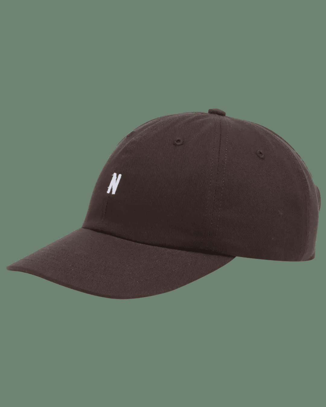 Norse Projects Twill Sports Cap in Espresso