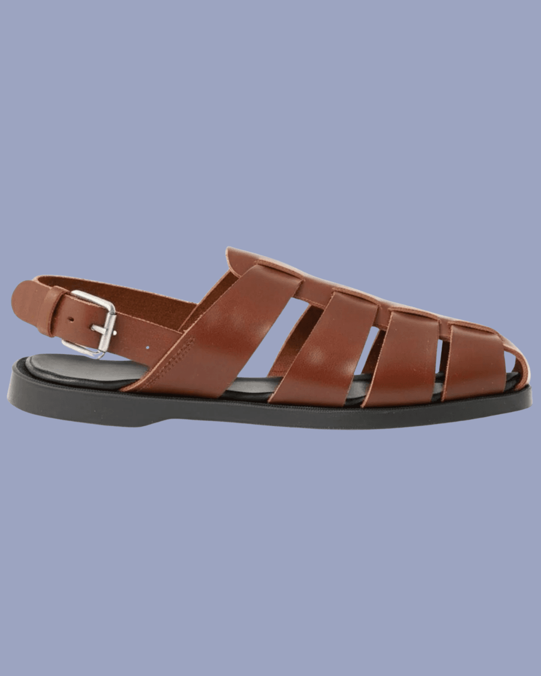 Quoddy Fisherman Sandal in Chesnut Brown