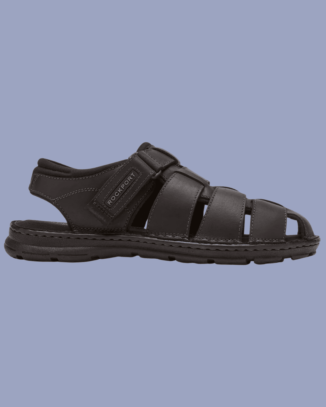 Rockport Men's Darwyn Fishermen Sandals in Black