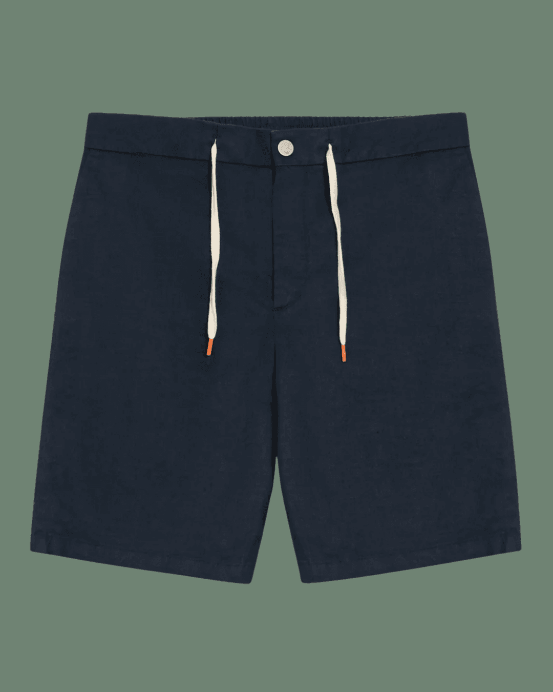 SPOKE Men's Custom Fit Linen Drawstring Shorts in Navy