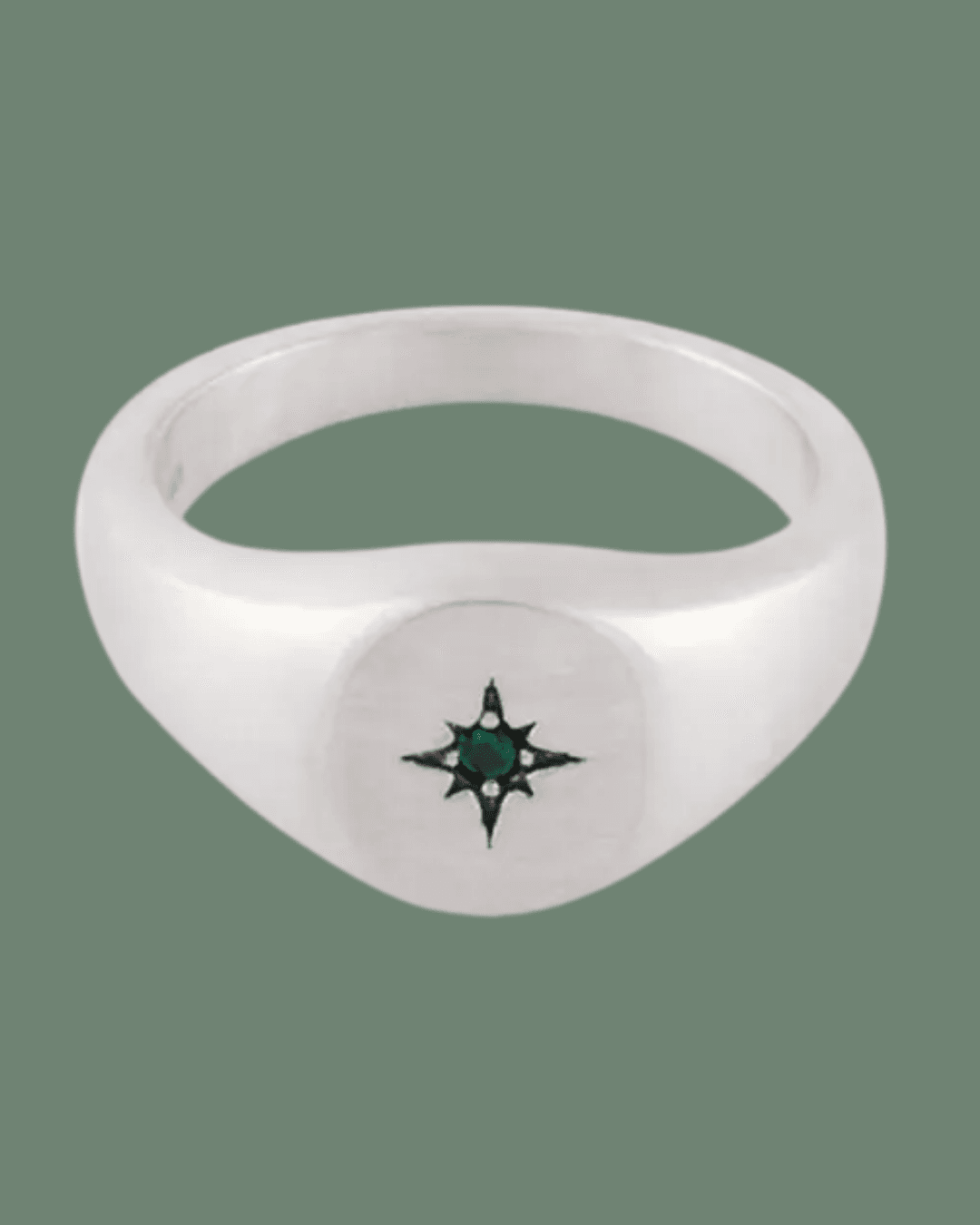 Serge DeNimes Men's Sterling Silver Envy Signet Ring