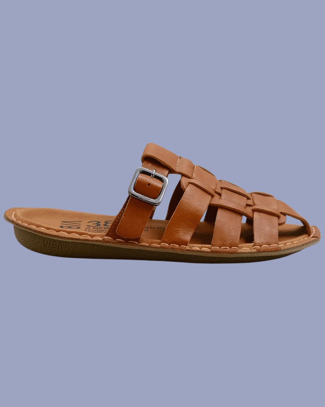 VIBAE AMALFI Fisherman Mules in Brown