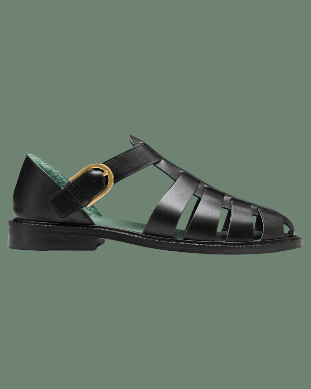 Vinny's FISHERMAN SANDAL in Black