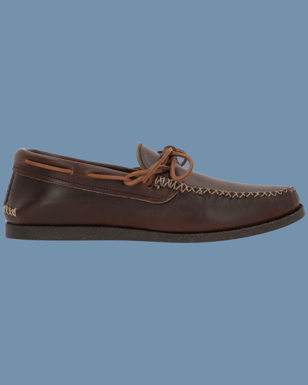 Yuketen Canoe Moc Boat Shoe in Burgundy