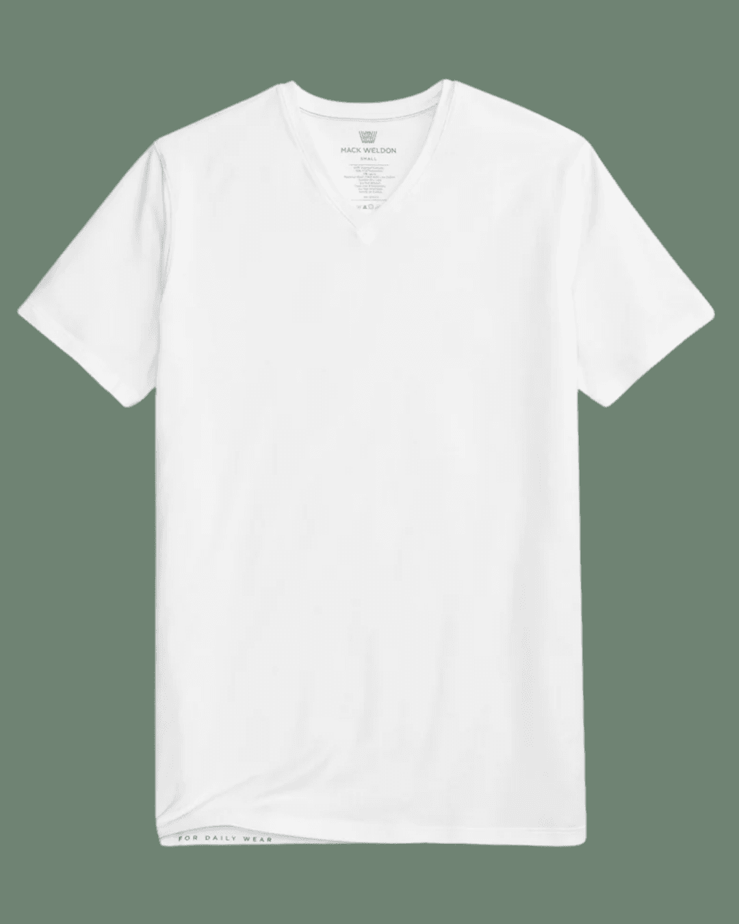 mack weldon SILVER V-Neck T-Shirt in White