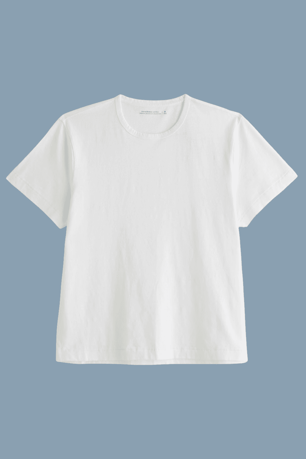 Abercrombie Linen-Blend Tee in White