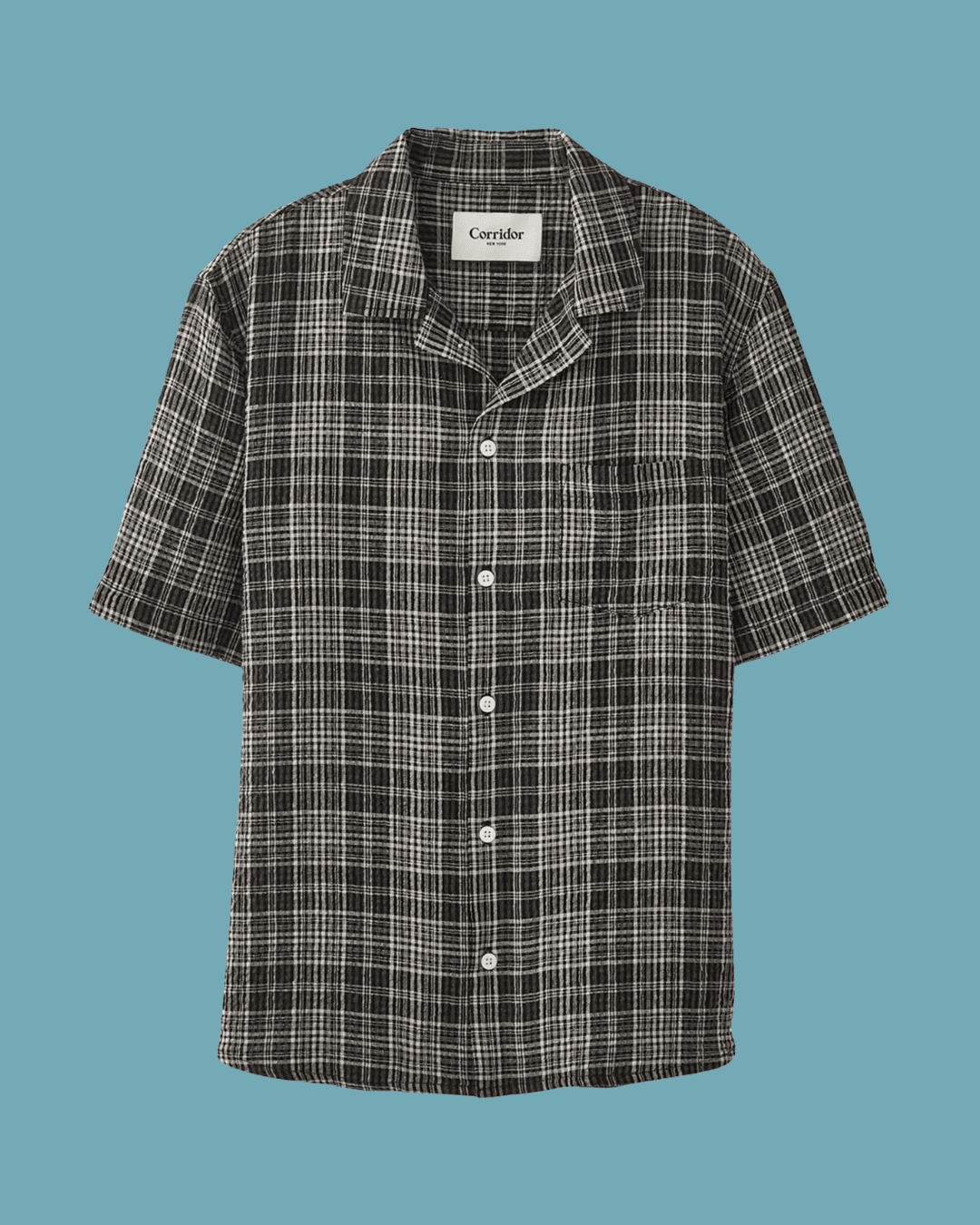 Corridor Plaid Seersucker Short Sleeve Shirt