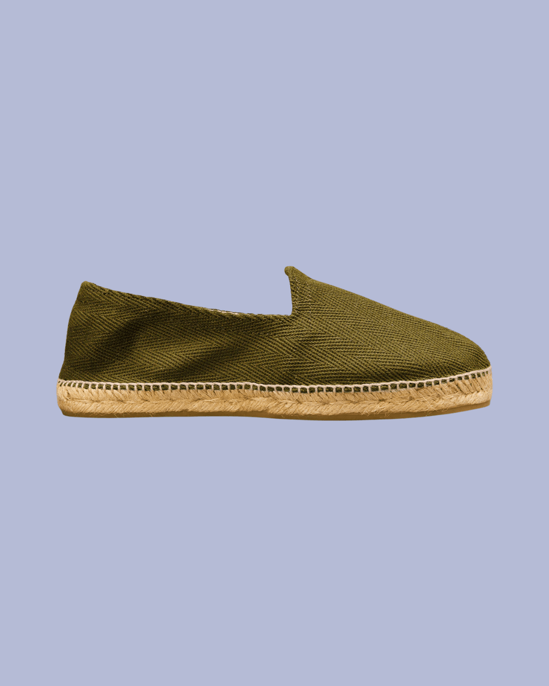 Diegos Herringbone Classic Espadrilles in Olive