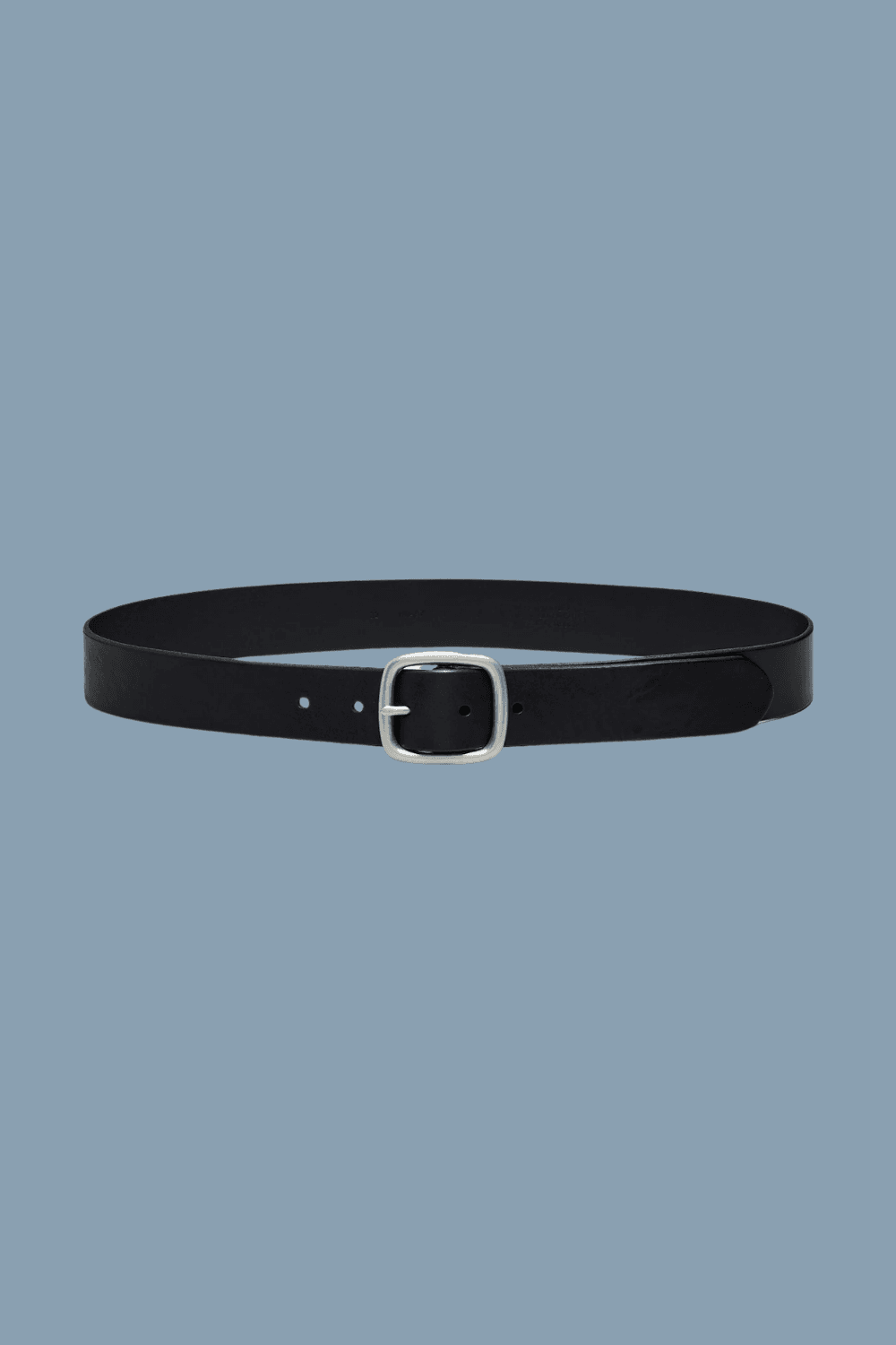 Madewell Leather Center-Bar Belt in Black
